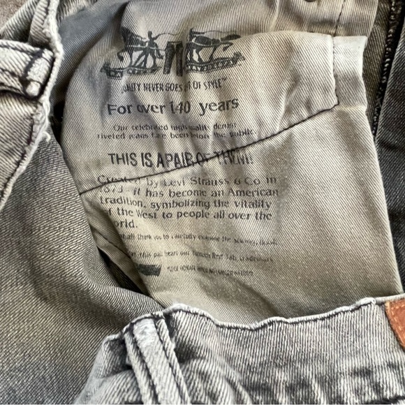 Levi’s 511 Men’s Black Wash Distressed Size 33 X 32 Normcore Casual Stretch - Picture 8 of 16